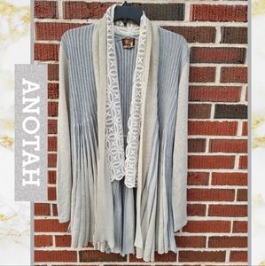 ANOTAH OPEN FRONT SWEATER